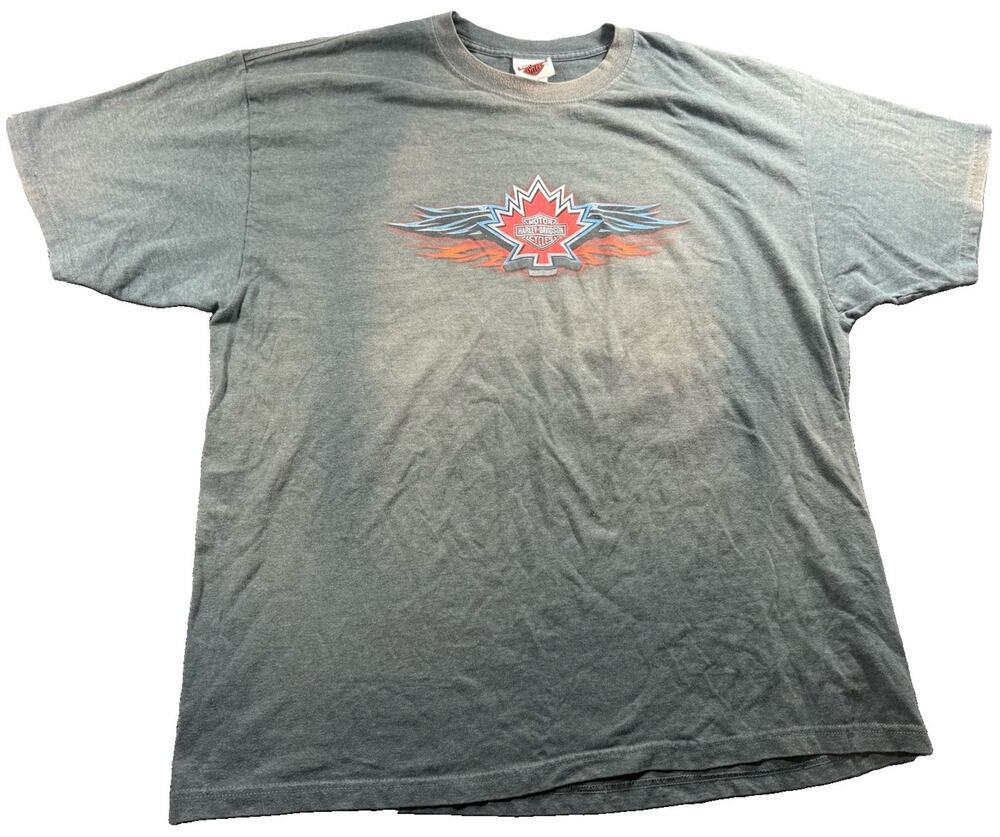 2009 Harley-Davidson Grande Prairie Alberta Canada T-Shirt 2XL Made in USA